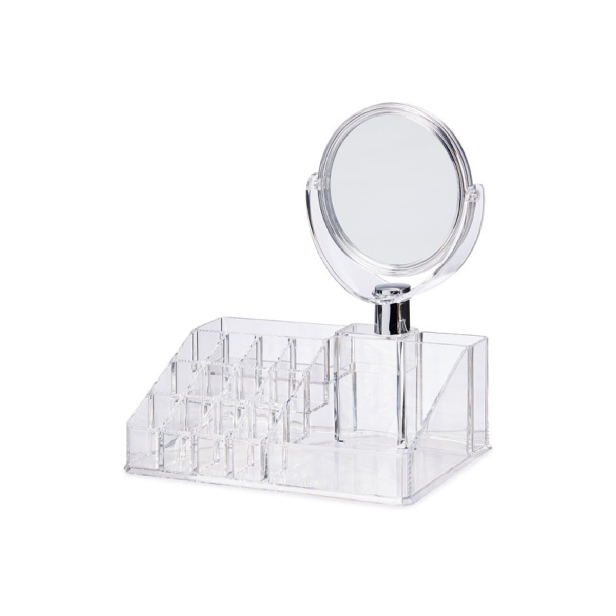 Organizador con Espejo 16 Huecos 22,3×12,8×8 Cm