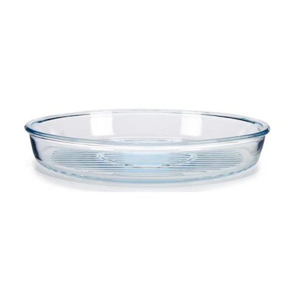 Fuente de Cristal Redonda 32 Cm Borcam Grill 32x32x5 Cm