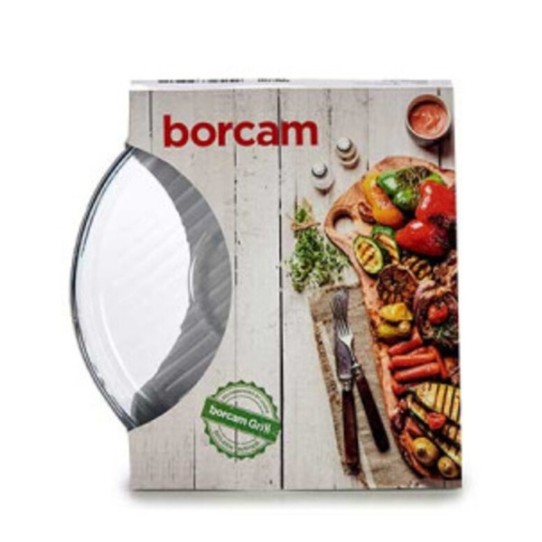 Fuente de Cristal Redonda 32 Cm Borcam Grill 32x32x5 Cm