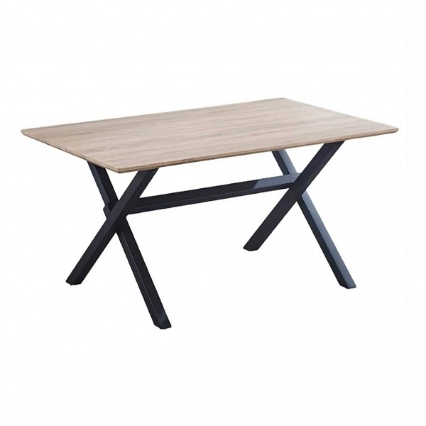 Mesa de Comedor Royce W Cambria-Negro 150x90x76 Cm