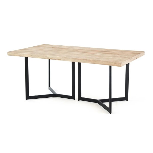 Mesa Comedor Fija Artico Roble Nordish-Negro 150x90x76 Cm