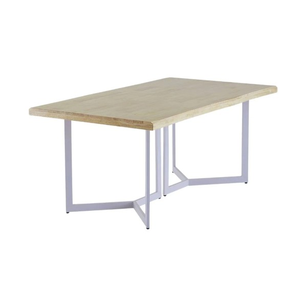 Mesa Comedor Fija Artico Roble Nordish-Blanco 150x90x76 Cm 2