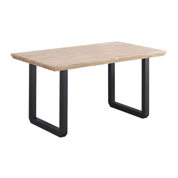 Mesa Comedor Fija Roma Roble Nordish-Negro 150x90x76 Cm