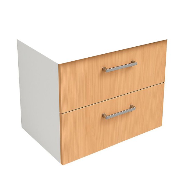 Módulo de Mueble De Baño 2 Cajones 60 Roble Tauros Export...