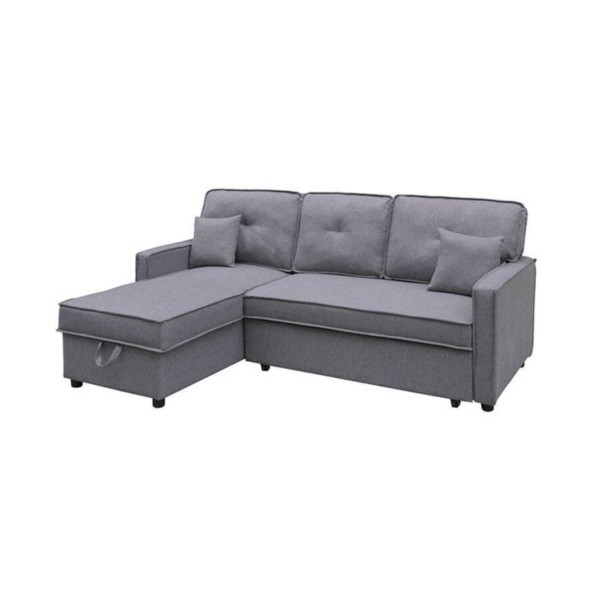 Chaiselongue Cama Con Arcón DAX Tapizado Malmo Gris...