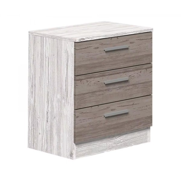 Pack Dormitorio Completo Monika Andersen Pino-Gris Sinfonier