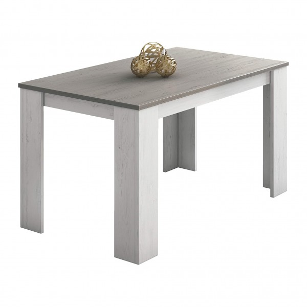 Mesa de Comedor Fija Berta Andersen-Gris 140x80x75 Cm