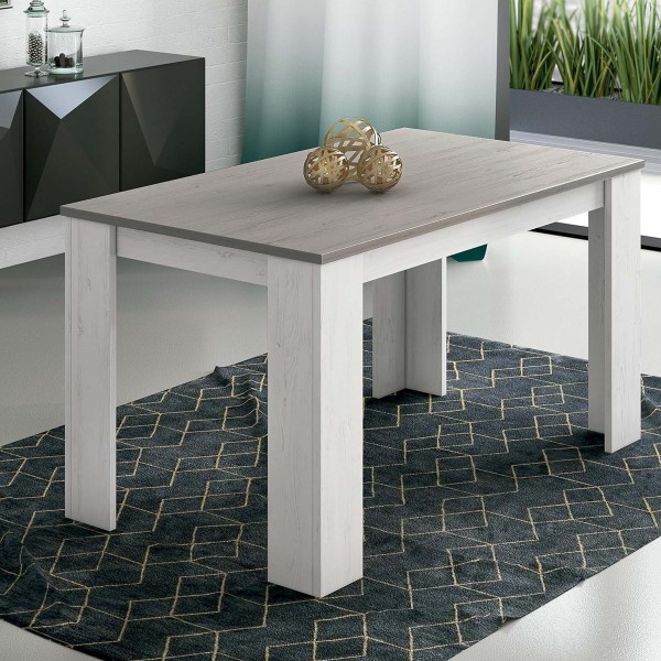 Mesa de Comedor Fija Berta Andersen-Gris 140x80x75 Cm 2