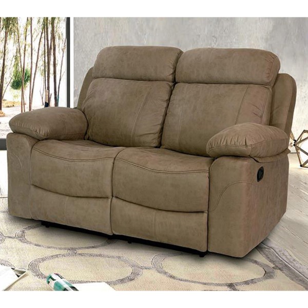 Sofá 2 Plazas Relax Menfis Tapizado Nolia Piedra... 2