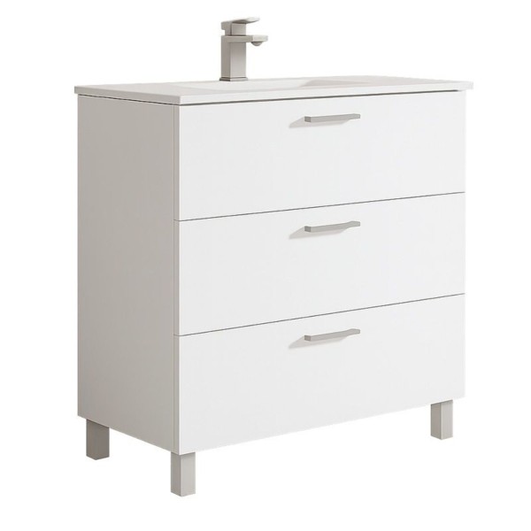 Módulo De Baño Export 3 Cajones 60 Blanco Titanio... 2