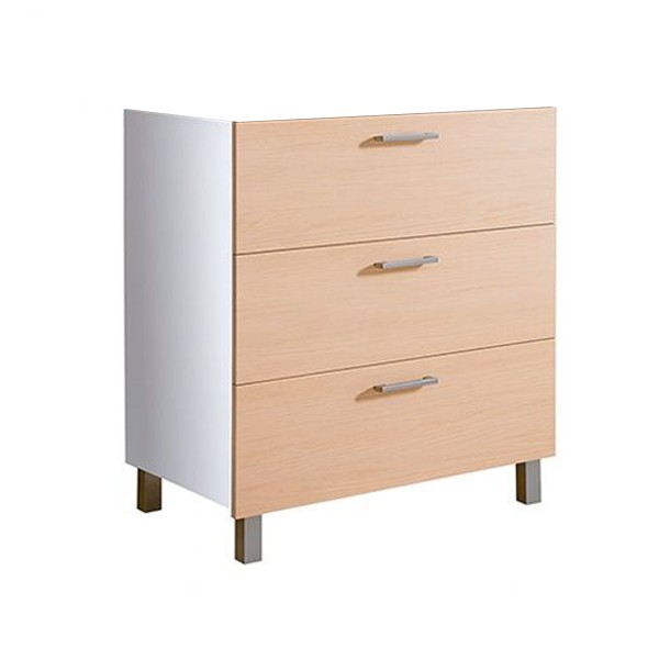 Módulo De Baño Export 3 Cajones 80 Roble Tauros...