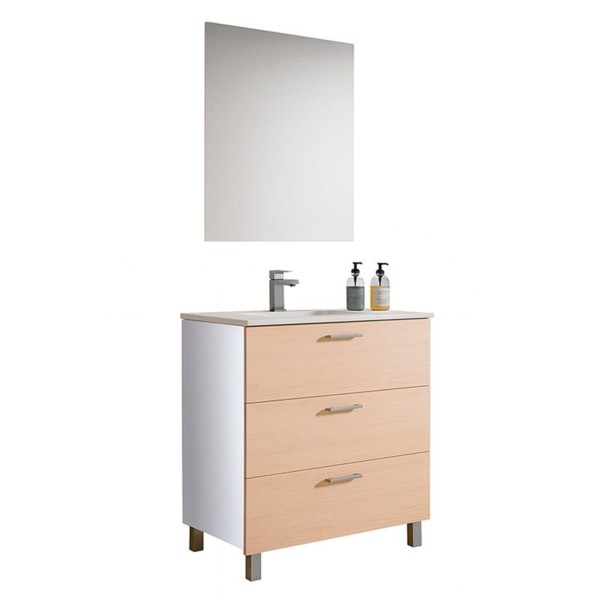 Módulo De Baño Export 3 Cajones 80 Roble Tauros... 2