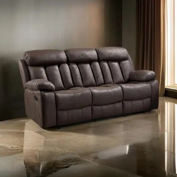 Sofá 3 Plazas Relax Manual Madrid Jade Chocolate... 2