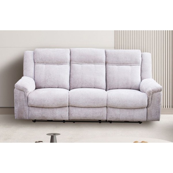 Sofá 3 plazas Relax Eléctrico Troya Beige 218x97x103 Cm 2