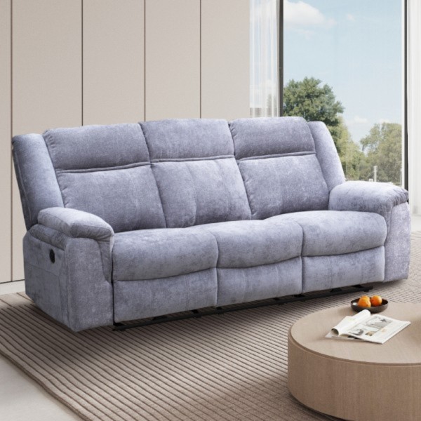 Sofá 3 plazas Relax Eléctrico Troya Gris 218x97x103 Cm 2
