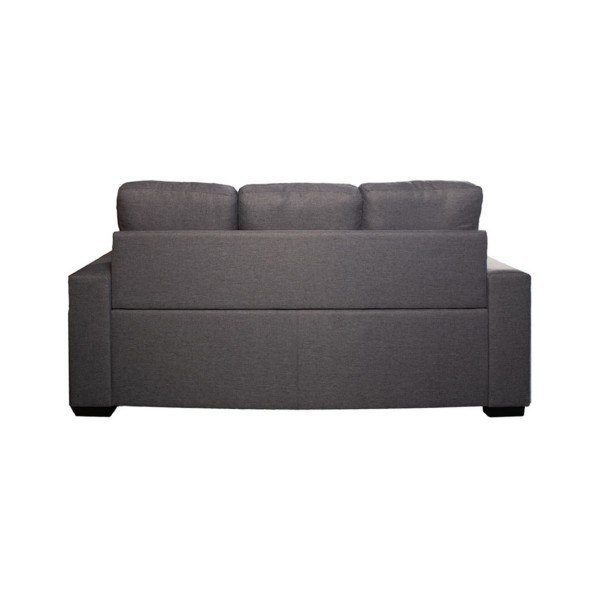 Sofá 3 Plazas Egeo Tapizado Malmo Gris 188x82x96 Cm