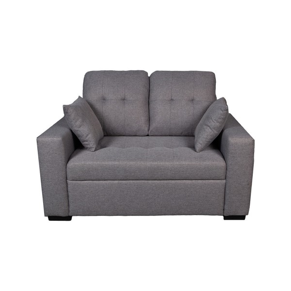 Sofá 2 Plazas Egeo Tapizado Malmo Gris 140x82x96 Cm
