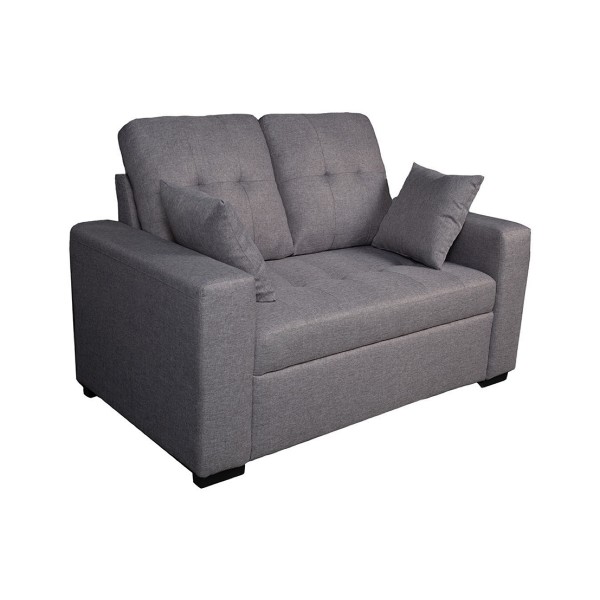 Sofá 2 Plazas Egeo Tapizado Malmo Gris 140x82x96 Cm