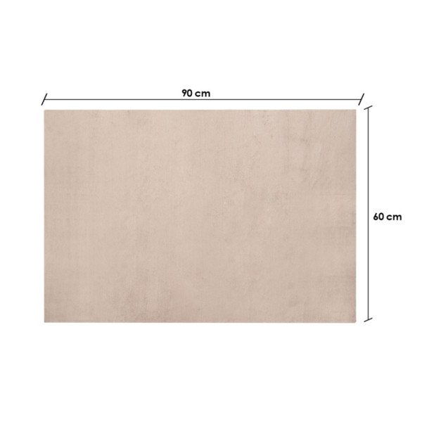Alfombra Soft Beige Oscuro 60x90x1 Cm