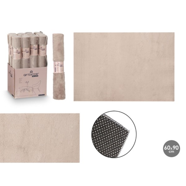 Alfombra Soft Beige Oscuro 60x90x1 Cm