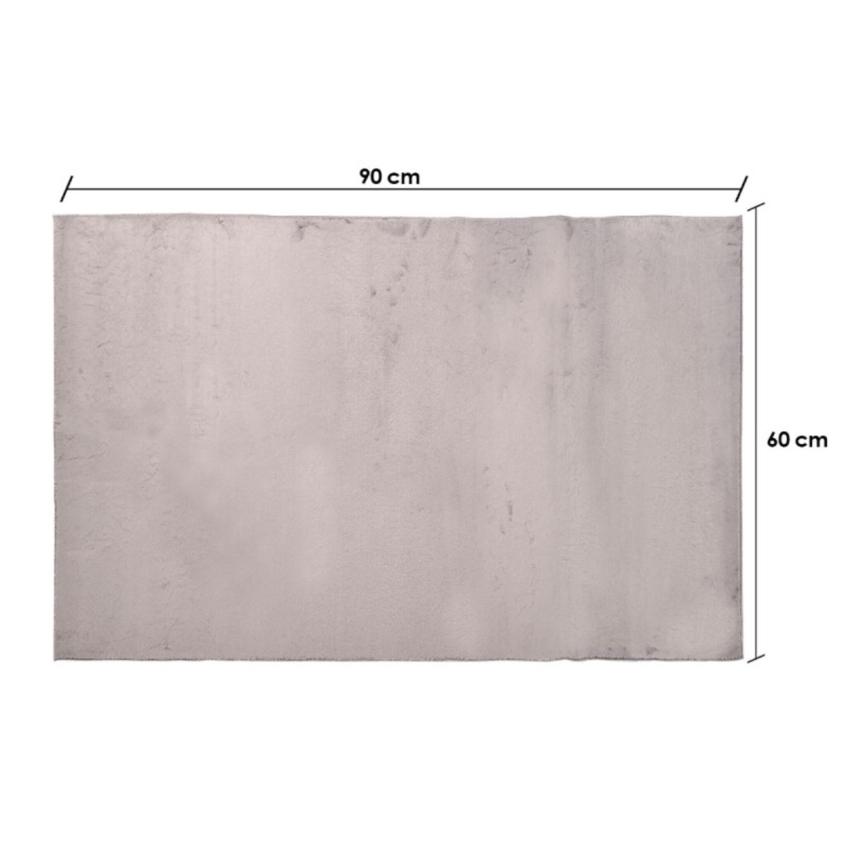 Alfombra Soft Gris Oscuro 60x90x1 Cm