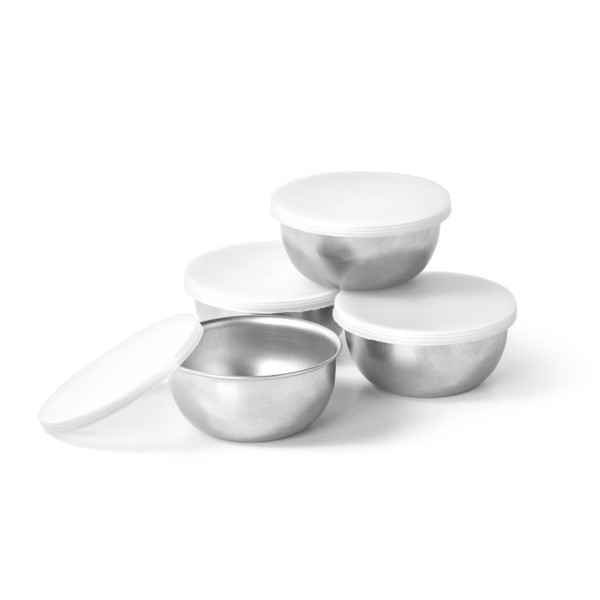 Set 4 Boles con Tapa 130 ml 9x9x21,5 Cm
