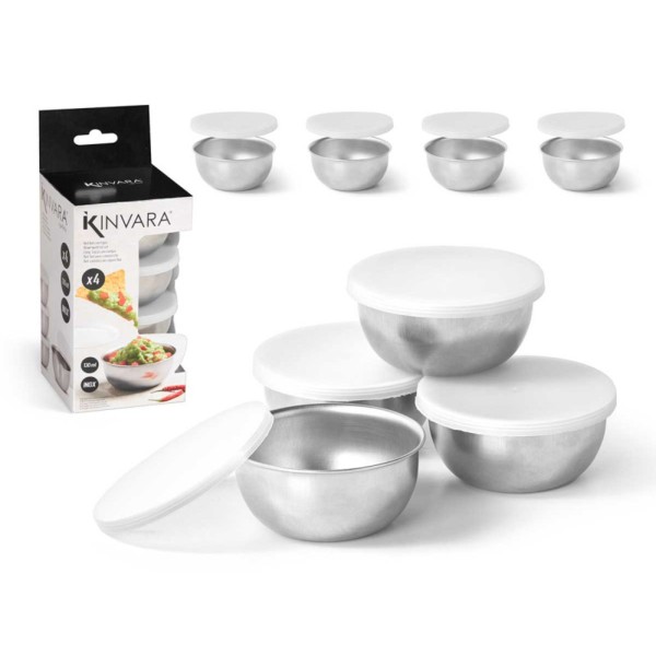 Set 4 Boles con Tapa 130 ml 9x9x21,5 Cm