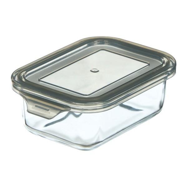 Fiambrera Rectangular Gris 17x11x5 Cm