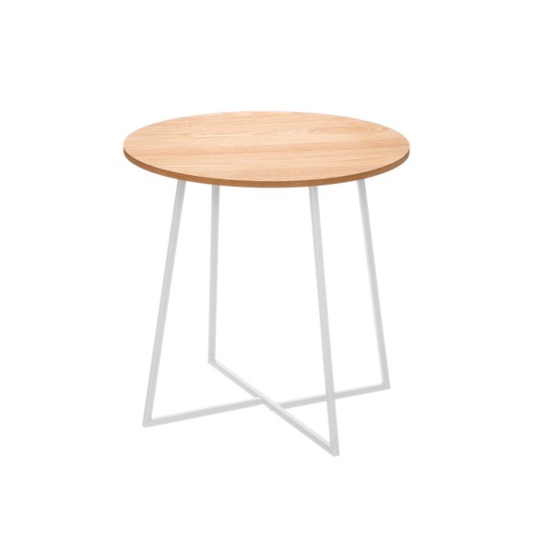 Mesa Auxiliar Patas Blancas 40x40x40 Cm
