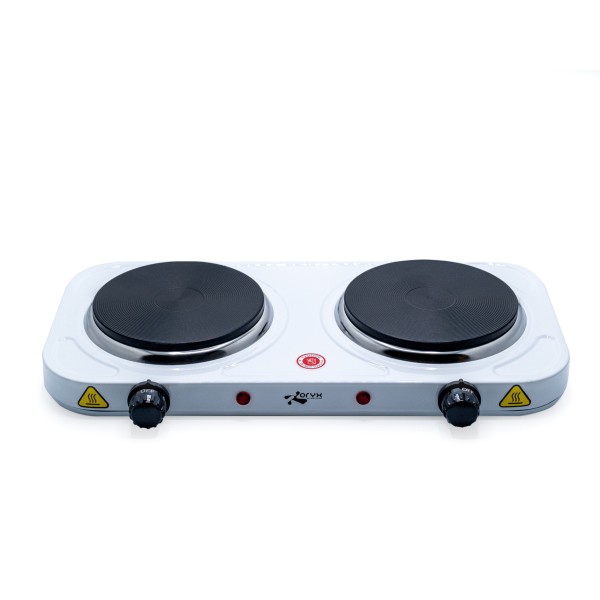 Cocina Eléctrica Portátil 2 Fuegos 2000W Oryx 46x25x7 Cm