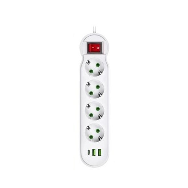 Regleta Multifunción 2500W 4 Enchufes Con Interruptor... 2