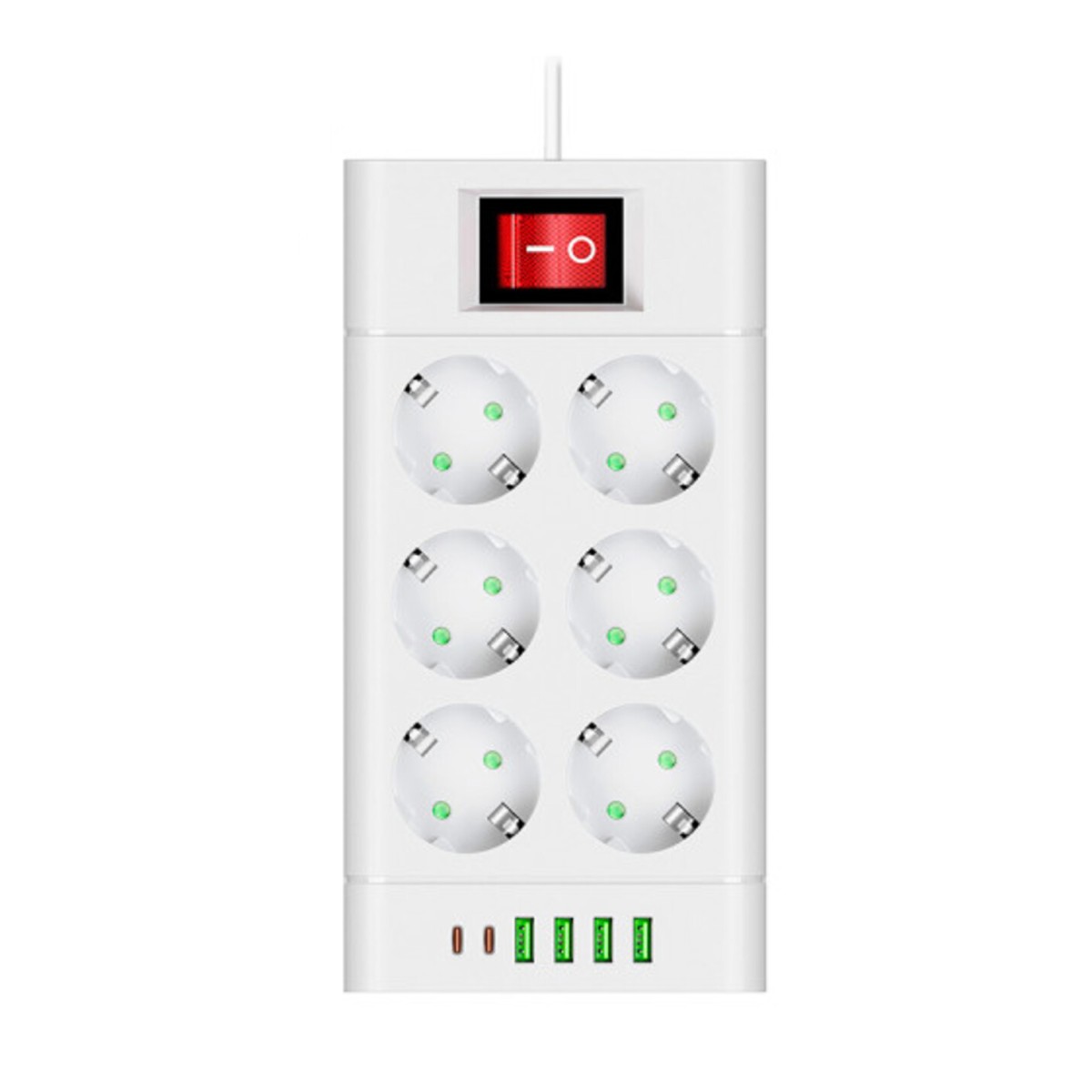 Regleta Multifunción 2500W 6 Enchufes Con...