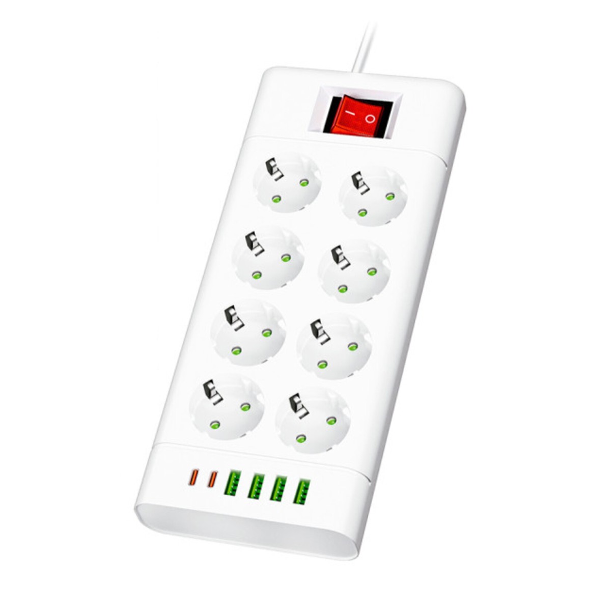 Regleta Multifunción 2500W 8 Enchufes Con...