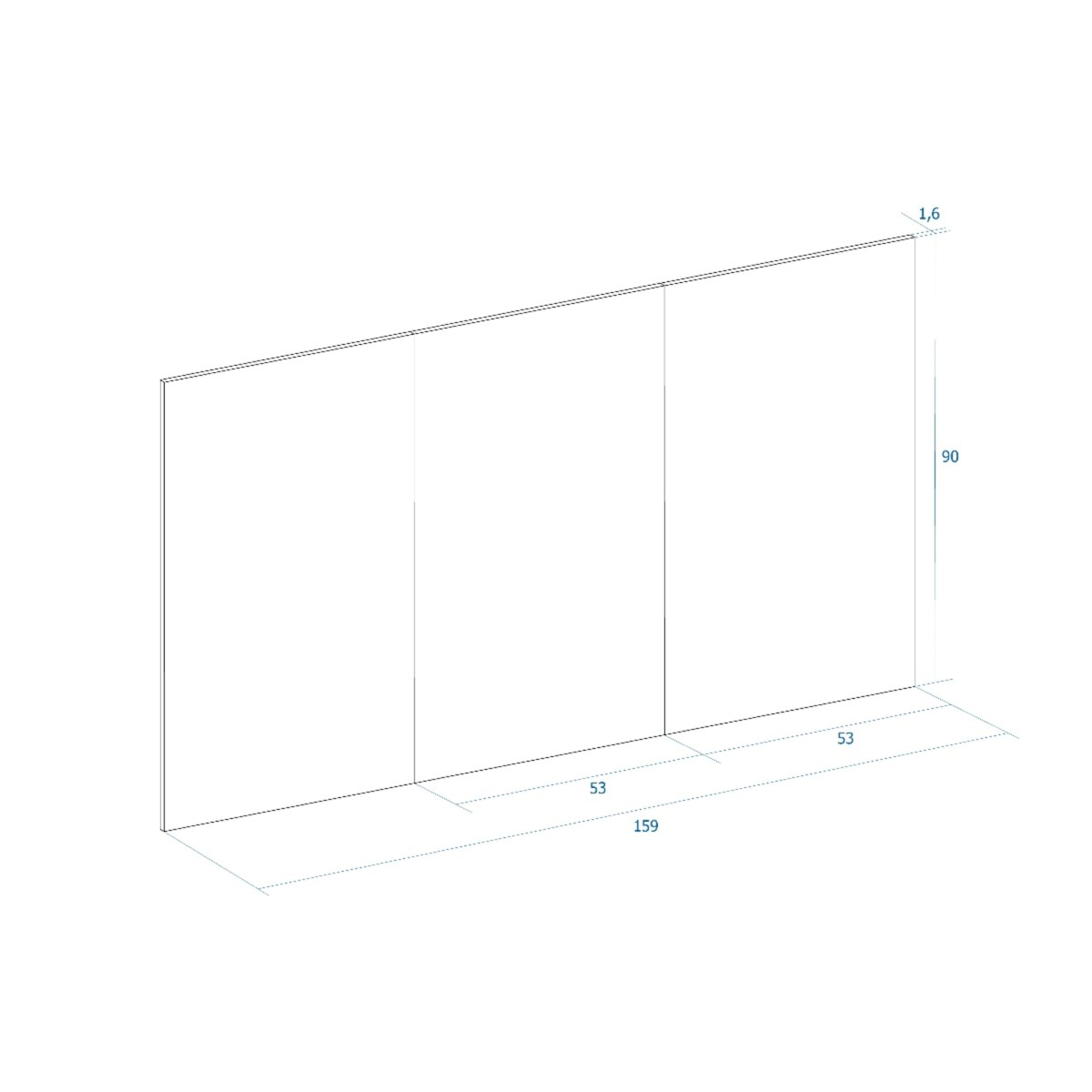 Cabecero Arles Albo-Rayado 159x1,6x90 Cm