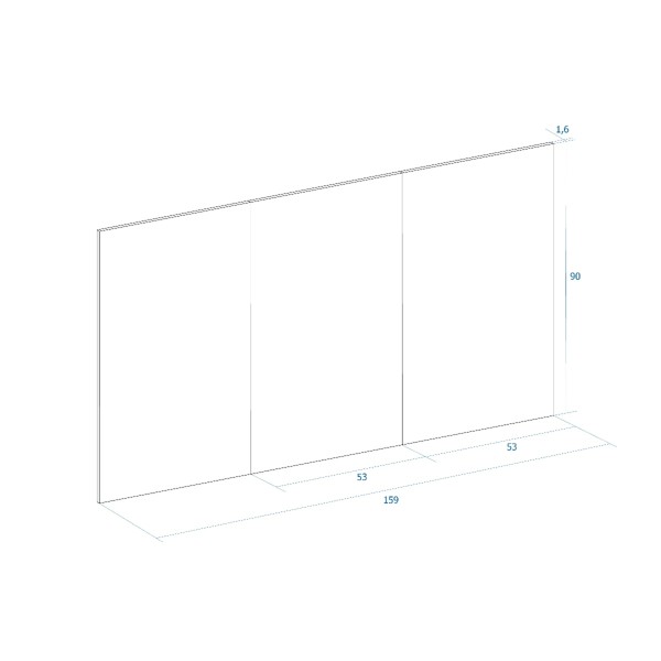 Cabecero Arles Albo-Rayado 159x1,6x90 Cm