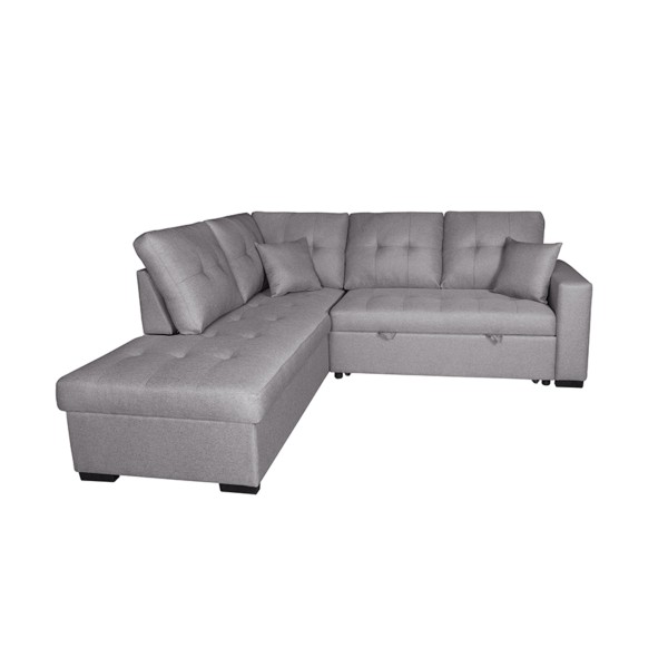 ChaiseLongue Cama Izquierda Isis Malmo 90 Gris 230x212x96 Cm 2