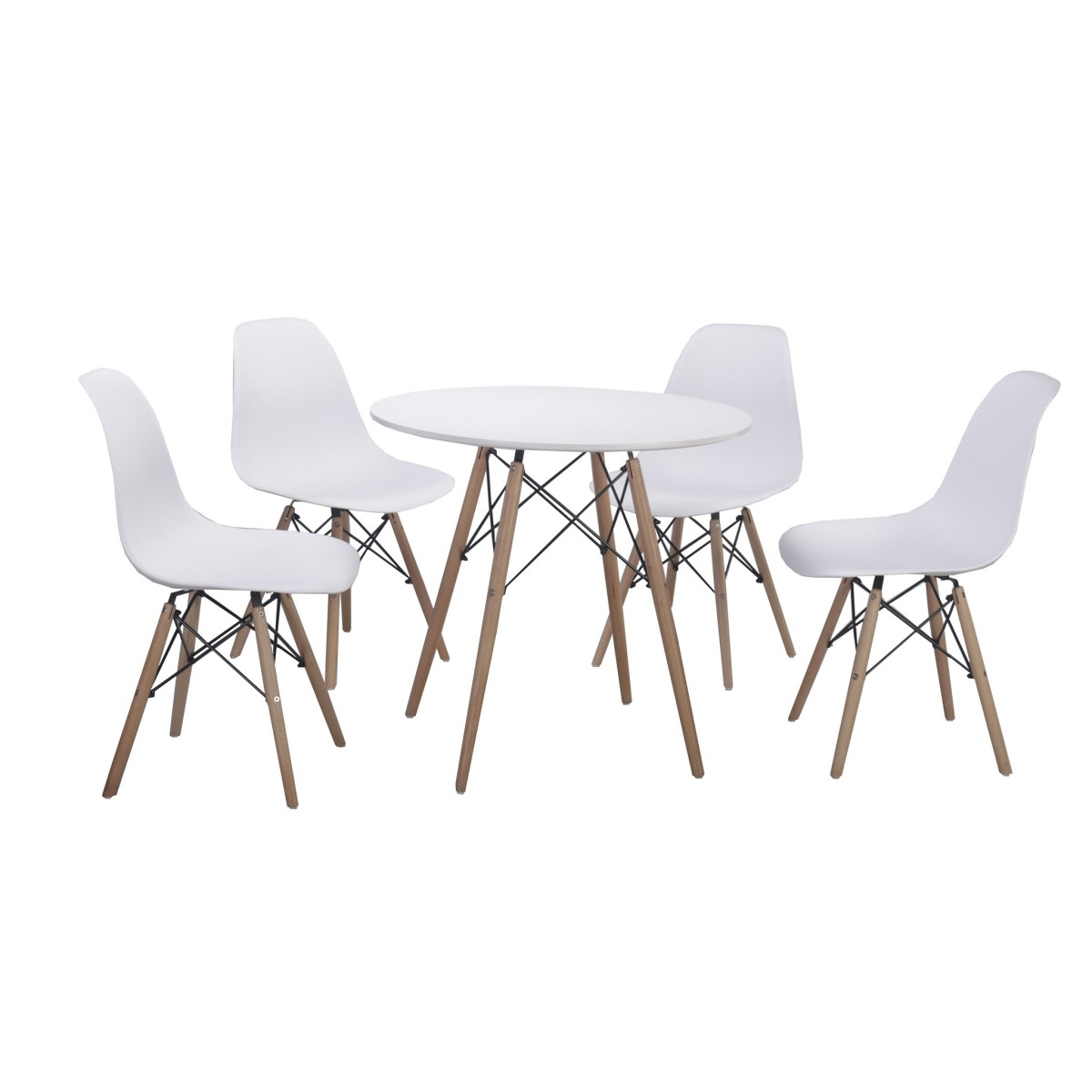 Pack Mesa de Comedor Tower + 4 Sillas Dinamarca...