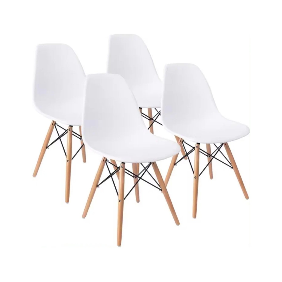 Pack Mesa de Comedor Tower + 4 Sillas Dinamarca...