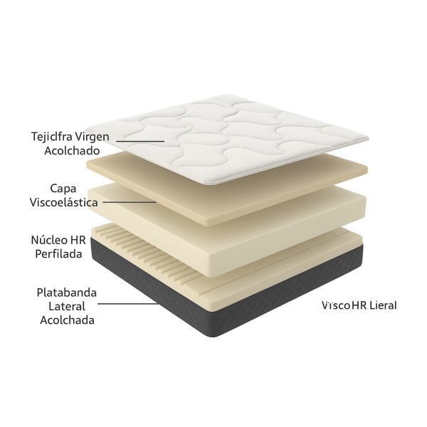 Colchón Vital Medical 30 viscoelástica (135) 135x190x30 Cm