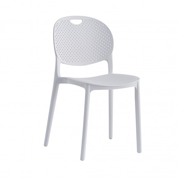 Pack de 5 Sillas Apilables Jansen Polipropileno Blanco... 2