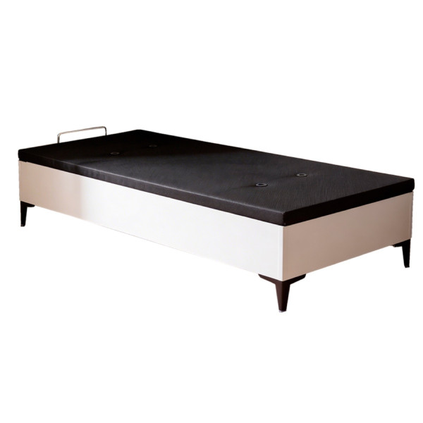 Canapé 90 Rumbero 4 Patas Blanco 90x190x37 Cm