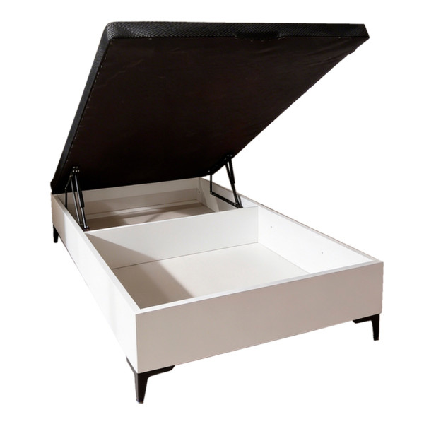 Canapé 135 Rumbero 4 Patas Blanco 135x190x37 Cm