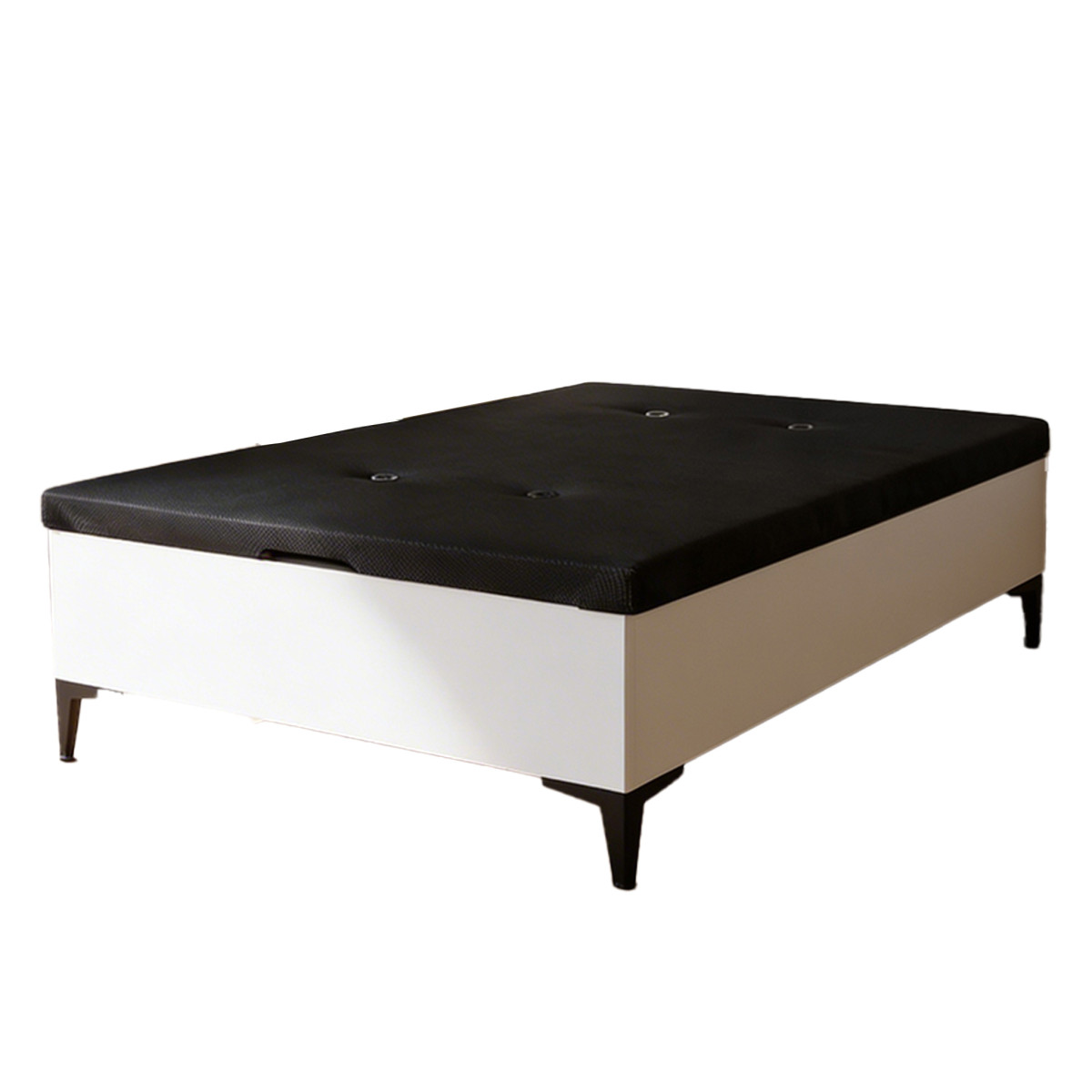 Canapé 150 Rumbero 4 Patas Blanco 150x190x37 Cm