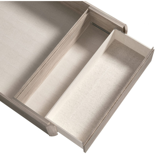 Canapé 150 Abatible Con Kit Cajón Esla Ártico 150x190x32 Cm