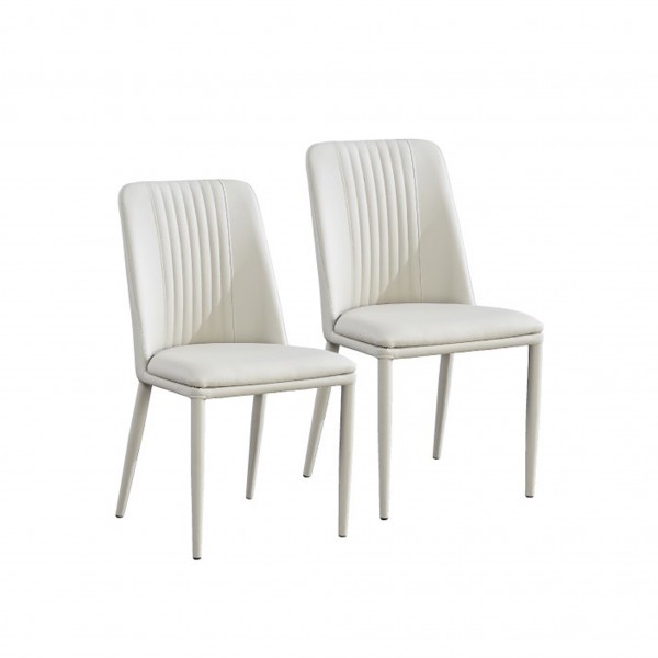 Pack de 2 Sillas Tapizadas Polipiel Rowena Tortora Patas...