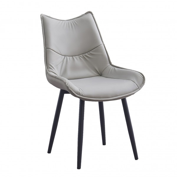 Pack de 2 Sillas Calista Tapizadas PU Beige Patas... 2