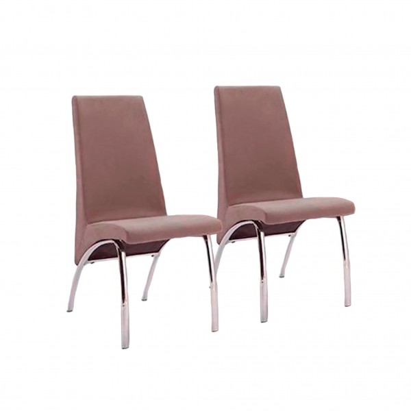Pack de 2 Sillas Aroa Tapizado Jarama Marengo Patas Metal...