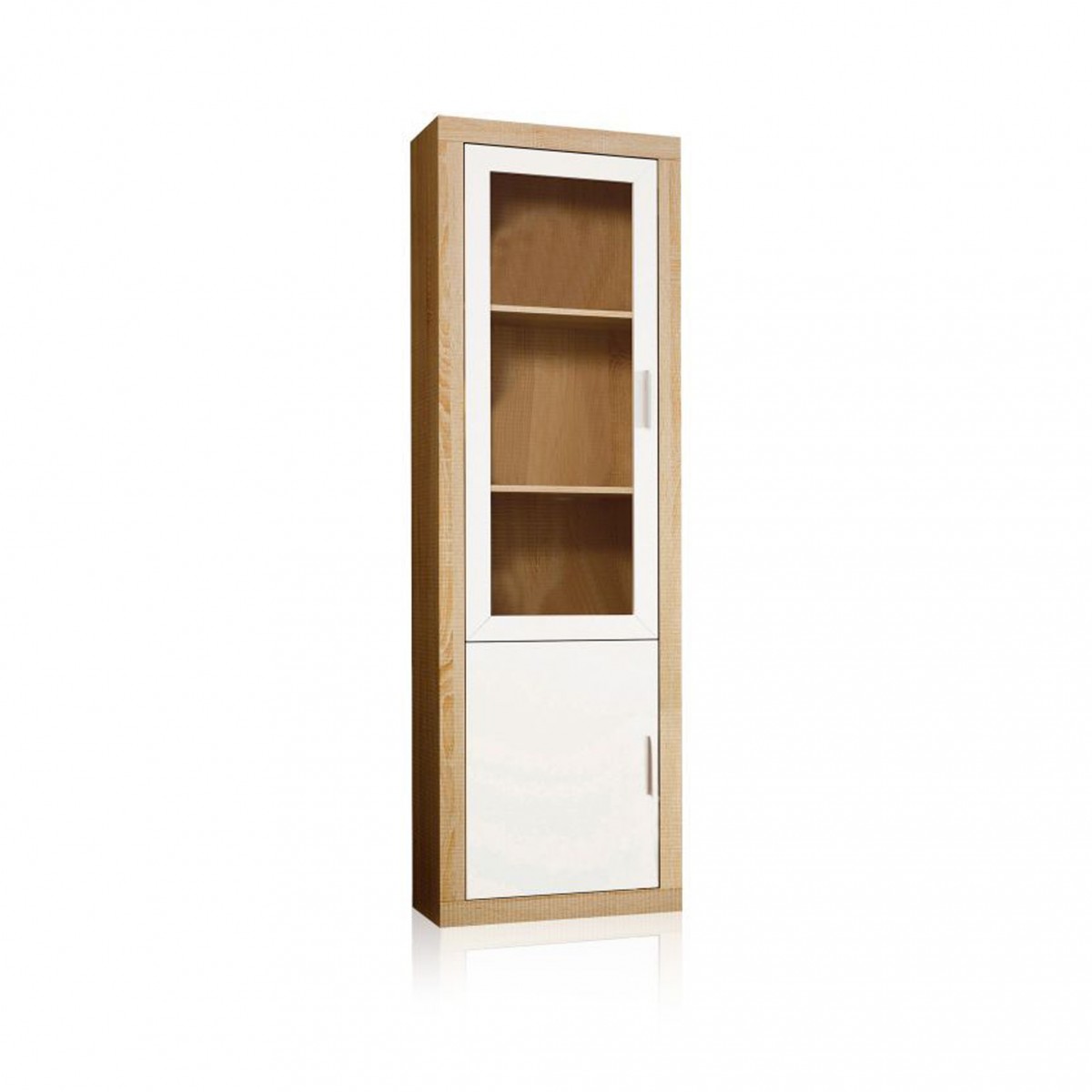 Vitrina Lara 1 Puerta Cristal Cambria-Blanco...