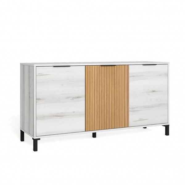 Aparador 3 Puertas Tokio Albo-Rayado 136,3x40x70,4 Cm