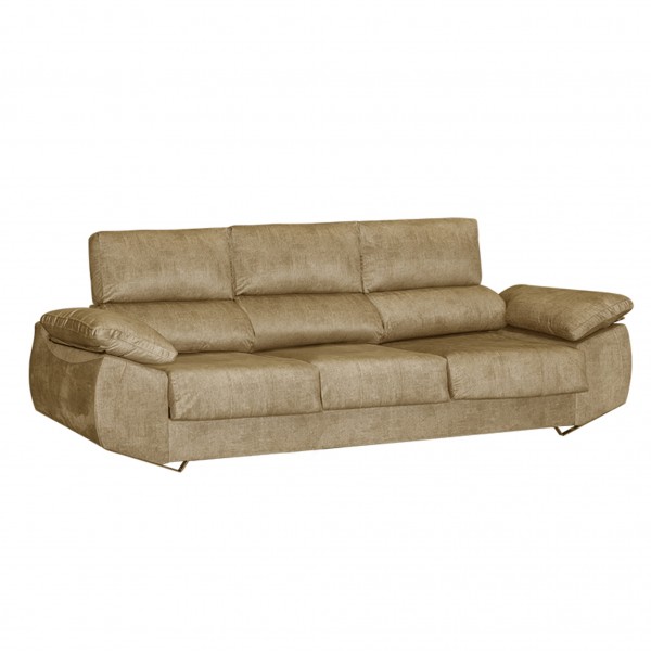 Sofá 3 Plazas 3 Asientos EPI Tapizado Mangol Piedra...